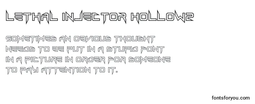 Шрифт Lethal injector hollow2