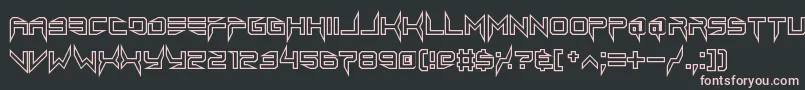 lethal injector hollow2 Font – Pink Fonts on Black Background