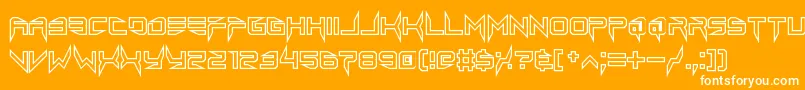 lethal injector hollow2 Font – White Fonts on Orange Background