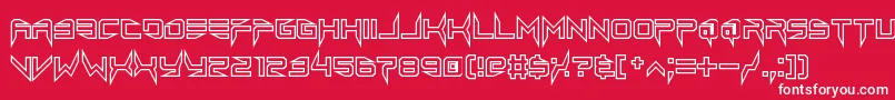 フォントlethal injector hollow2 – 赤い背景に白い文字