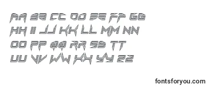 Lethal injector inline italic Font