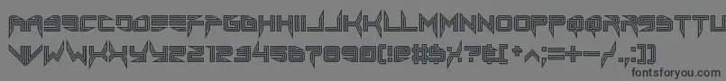 lethal injector inline Font – Black Fonts on Gray Background