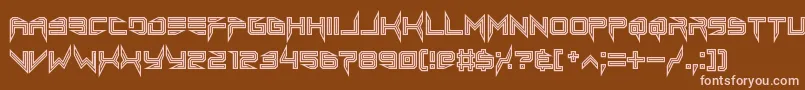 lethal injector inline Font – Pink Fonts on Brown Background