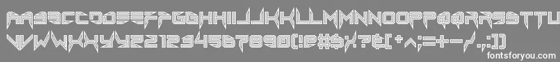 lethal injector inline Font – White Fonts on Gray Background