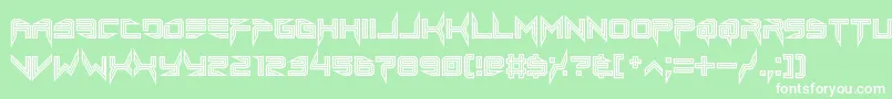 lethal injector inline Font – White Fonts on Green Background