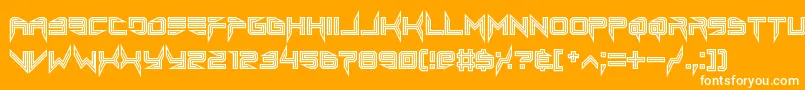 lethal injector inline Font – White Fonts on Orange Background