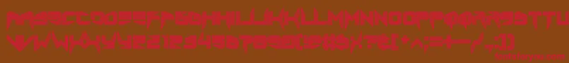 lethal injector inline Font – Red Fonts on Brown Background
