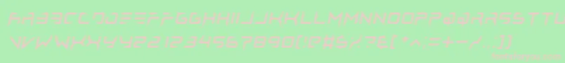 lethal injector regular italic Font – Pink Fonts on Green Background
