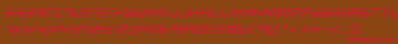 lethal injector regular italic Font – Red Fonts on Brown Background