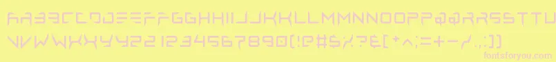 lethal injector regular Font – Pink Fonts on Yellow Background