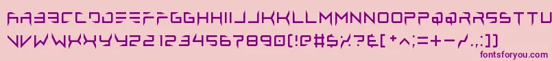lethal injector regular Font – Purple Fonts on Pink Background