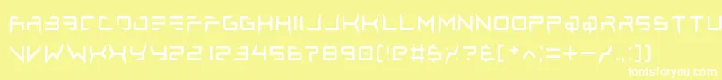 lethal injector regular Font – White Fonts on Yellow Background