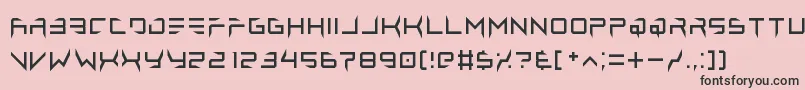 lethal injector regular Font – Black Fonts on Pink Background