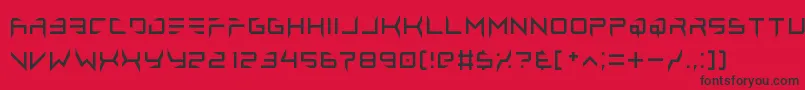 lethal injector regular Font – Black Fonts on Red Background