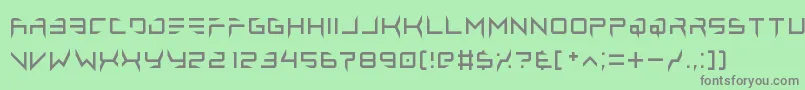 lethal injector regular Font – Gray Fonts on Green Background