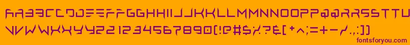 lethal injector regular Font – Purple Fonts on Orange Background