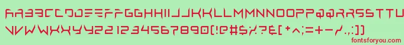 lethal injector regular Font – Red Fonts on Green Background