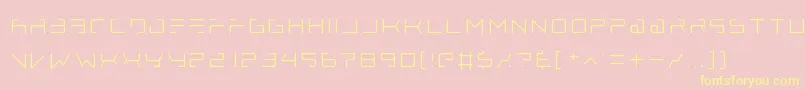 lethal injector thin Font – Yellow Fonts on Pink Background