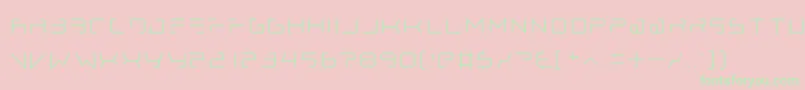 lethal injector thin Font – Green Fonts on Pink Background