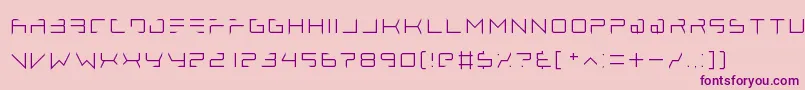 lethal injector thin Font – Purple Fonts on Pink Background