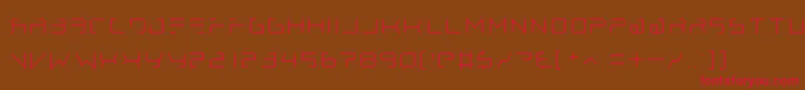Шрифт lethal injector thin – красные шрифты на коричневом фоне