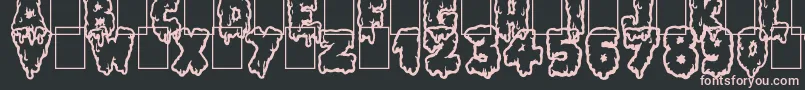 Lethal Slime Font – Pink Fonts on Black Background