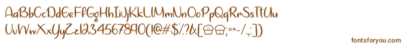 Lets Bake Muffins   Font – Brown Fonts