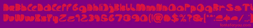 Lets Do It Again Bold Font – Red Fonts on Purple Background