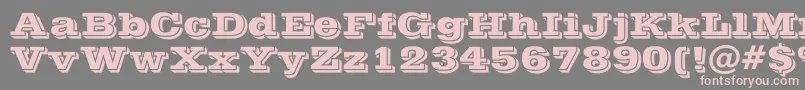 Queste Font – Pink Fonts on Gray Background