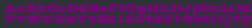 Queste Font – Purple Fonts on Black Background