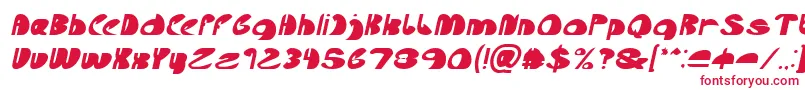 Lets Do It Again Italic Font – Red Fonts on White Background
