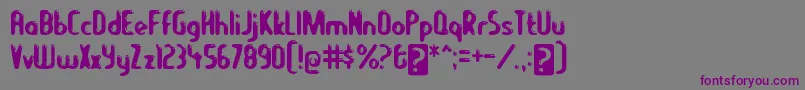 Шрифт lets eat – фиолетовые шрифты на сером фоне