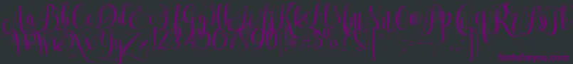 lets get crazy free personal use Font – Purple Fonts on Black Background