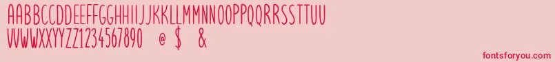 lets get crazy sans free personal use Font – Red Fonts on Pink Background
