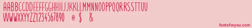 lets get crazy sans free personal use Font – Red Fonts on Pink Background