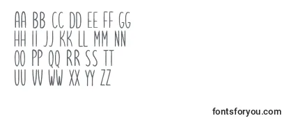 Review of the Lets get crazy sans free personal use Font