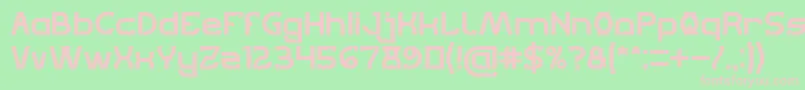 Lets Get It on Bold Font – Pink Fonts on Green Background