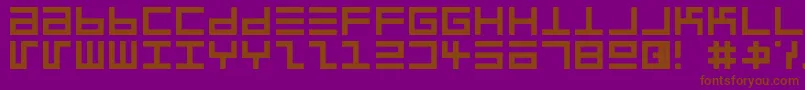 EppsEvans Font – Brown Fonts on Purple Background