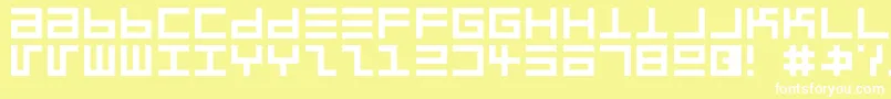 EppsEvans Font – White Fonts on Yellow Background