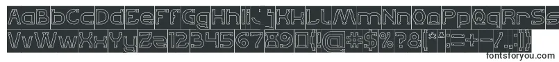 Lets Get It on Hollow Inverse Font – Rough Fonts