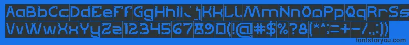 Lets Get It on Inverse Font – Black Fonts on Blue Background