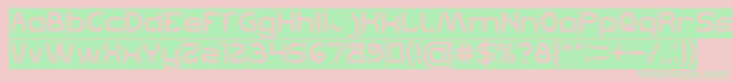 Lets Get It on Inverse Font – Green Fonts on Pink Background