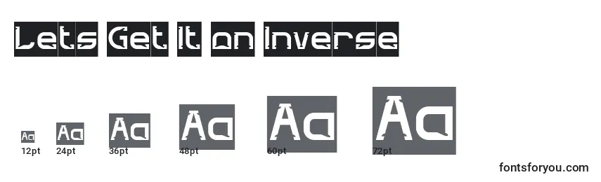 Lets Get It on Inverse Font Sizes