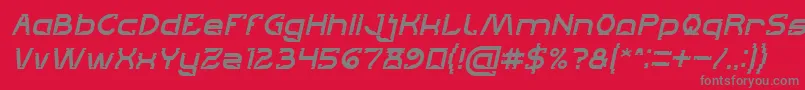 Lets Get It on Italic Font – Gray Fonts on Red Background