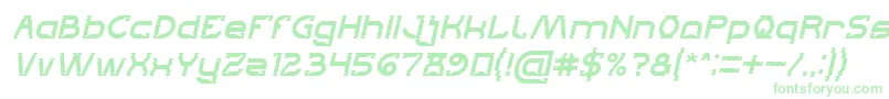 Lets Get It on Italic Font – Green Fonts on White Background