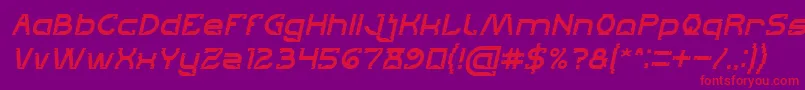 Lets Get It on Italic Font – Red Fonts on Purple Background