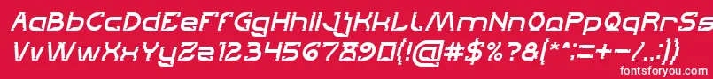 fuente Lets Get It on Italic – Fuentes Blancas Sobre Fondo Rojo