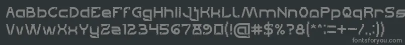 フォントLets Get It on – 黒い背景に灰色の文字