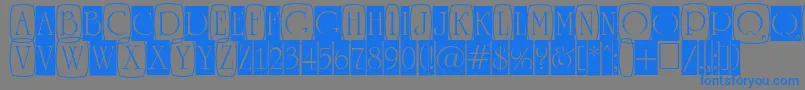 Police ARomanusttlcmd3cb – polices bleues sur fond gris