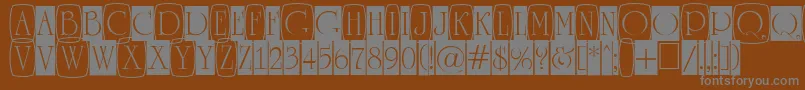 fuente ARomanusttlcmd3cb – Fuentes Grises Sobre Fondo Marrón